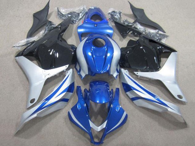 Comprare Carena Moto Honda CBR600RR 2009-2012 - Argento Blu Nero Lucido Banda