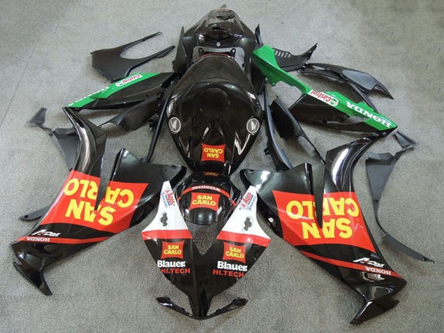 Comprare Carena Moto Honda CBR1000RR 2012-2016 - Rosso Verde Giallo Nero Lucido San Carlo
