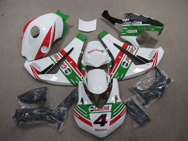 Comprare Carena Moto Honda CBR1000RR 2008-2011 - Bianco Rosso Verde Castrol 4