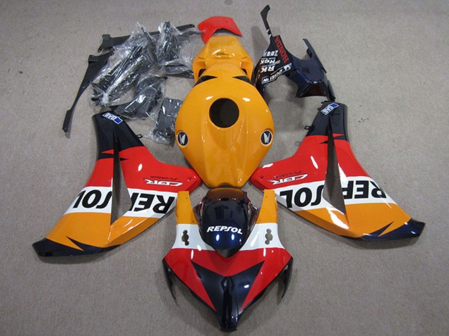 Comprare Kit Carena Moto Completo Honda CBR1000RR 2008-2011 - Arancia Bianco Rosso Nero Lucido Repsol