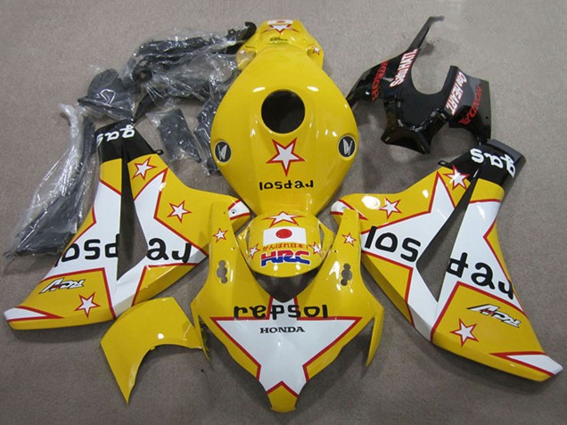 Comprare Carena Moto Honda CBR1000RR 2008-2011 - Giallo Bianco Nero Lucido Star Repsol HRC