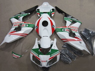 Comprare Carena Moto Honda CBR1000RR 2006-2007 - Bianco Rosso Verde Nero Lucido Castrol