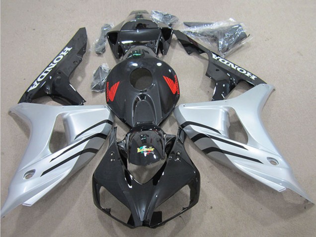 Comprare Kit Carena Moto ABS Honda CBR1000RR 2006-2007 - Argento Nero Lucido