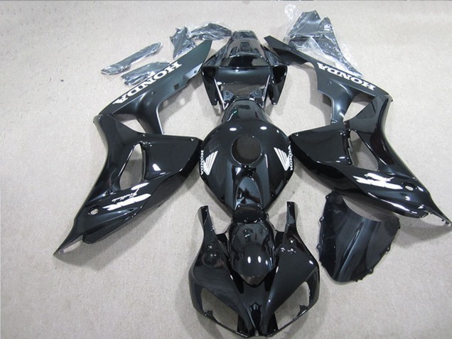 Comprare Carena Moto Honda CBR1000RR 2006-2007 - Nero Lucido Bianco Decals