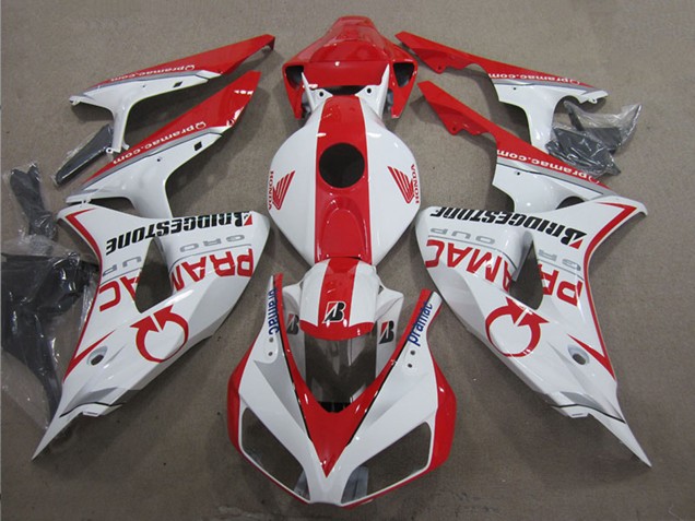Comprare Carena Moto Honda CBR1000RR 2006-2007 - Bianco Rosso Pramac Bridgestone