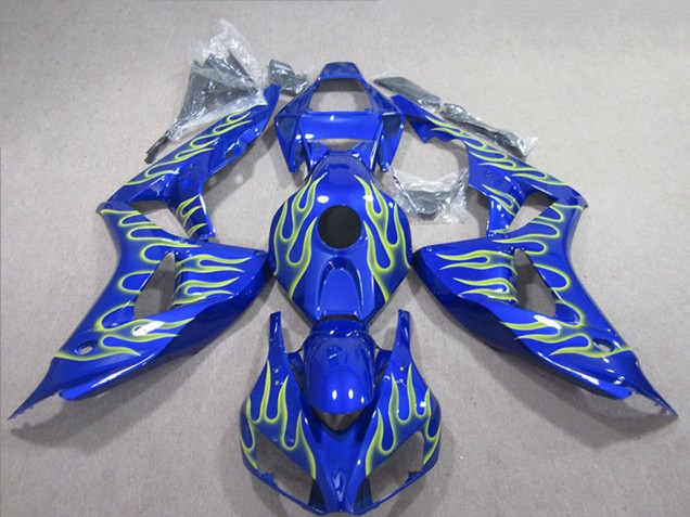 Comprare Carena Moto Honda CBR1000RR 2006-2007 - Blu Verde Fiamma