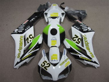 Comprare Carena Moto Honda CBR1000RR 2004-2005 - Bianco Giallo Verde Nero Lucido Hannspree 52