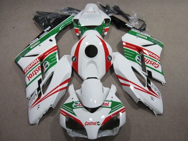 Comprare Carena Moto Honda CBR1000RR 2004-2005 - Bianco Rosso Verde Castrol