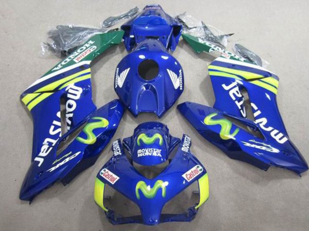 Comprare Carena Moto Honda CBR1000RR 2004-2005 - Blu Verde Giallo MoviStar Castrol