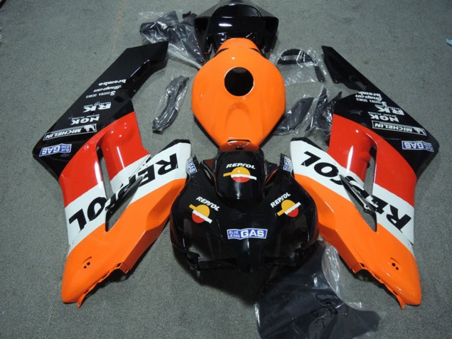 Comprare Kit Carena ABS Honda CBR1000RR 2004-2005 - Arancia Bianco Rosso Nero Lucido Repsol