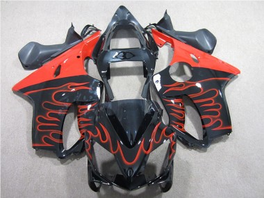 Comprare Kit Carena Moto Honda CBR600 F4i 2001-2003 - Nero Lucido Rosso Fiamma