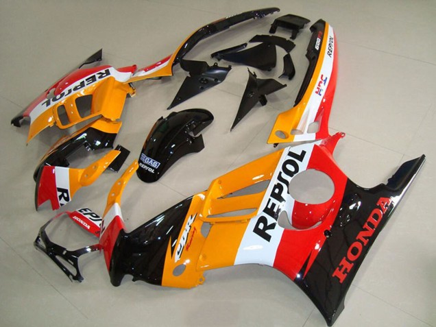 Comprare Carena Moto Honda CBR600 F3 1995-1996 - Arancia Bianco Nero Lucido Repsol