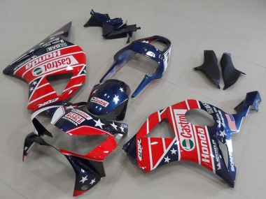 Comprare Carena Moto Honda CBR900RR 954 2002-2003 - Blu Rosso Cycle World Castrol