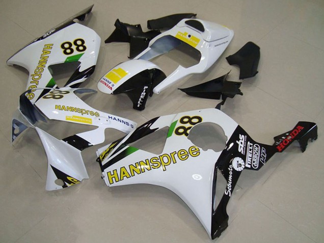 Comprare Carena Moto Honda CBR900RR 954 2002-2003 - Bianco Giallo Nero Lucido Hannspree 88