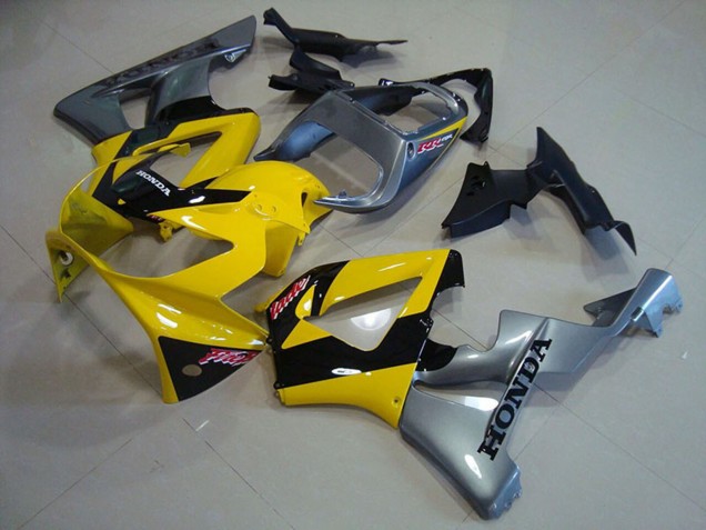 Comprare Carena Moto Honda CBR900RR 929 2000-2001 - Giallo Argento Nero Lucido