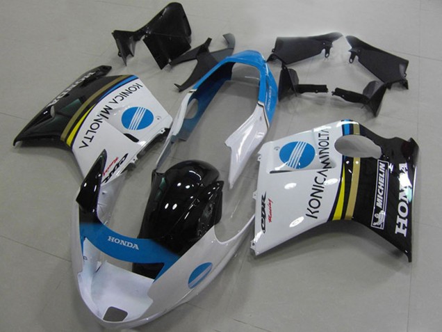 Comprare Carena Moto Honda CBR1100XX Blackbird 1996-2007 - Bianco Blu Nero Lucido Konica Minolta