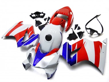 Comprare Carena Moto Honda VFR800 2002-2013 - Bianco Rosso Blu No Decal