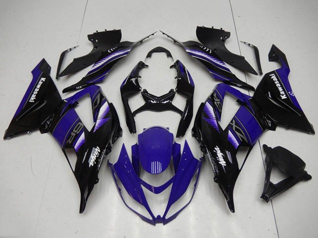 Comprare Kit Carena Moto Kawasaki ZX6R 2013-2018 - Blu Nero Lucido