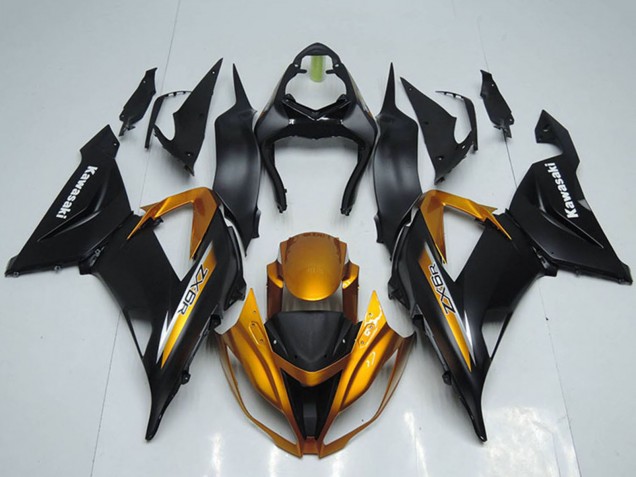 Comprare Carena Moto Kawasaki ZX6R 2013-2018 - Nero Opaco Arancia