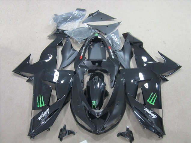 Comprare Carena Moto Kawasaki ZX6R 2007-2008 - Nero Ninja Verde Mostro
