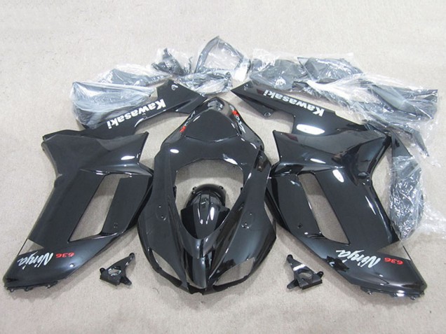 Comprare Carena Moto Kawasaki ZX6R 2007-2008 - Nero Ninja 636