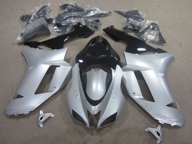 Comprare Carena Moto Kawasaki ZX6R 2007-2008 - Argento Nero