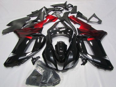 Comprare Carena Moto Kawasaki ZX6R 2007-2008 - Nero Rosso