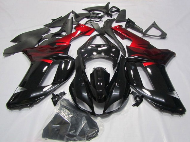 Comprare Carena Moto Kawasaki ZX6R 2007-2008 - Nero Rosso