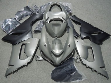Comprare Carena Moto Kawasaki ZX6R 2005-2006 - Grigio Nero Opaco