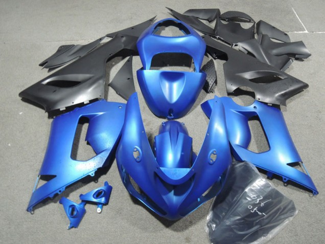 Comprare Kit Carena Moto Kawasaki ZX6R 2005-2006 - Blu Nero Opaco