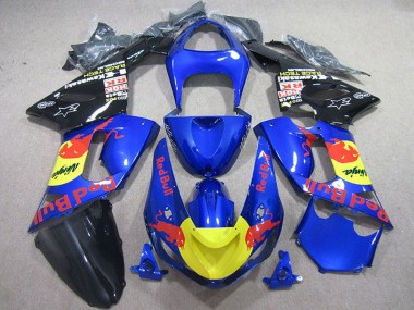 Comprare Carena Moto Kawasaki ZX6R 2005-2006 - Blu Giallo Nero Red Bull