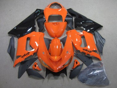 Comprare Kit Carena Moto Kawasaki ZX6R 2005-2006 - Arancia Nero
