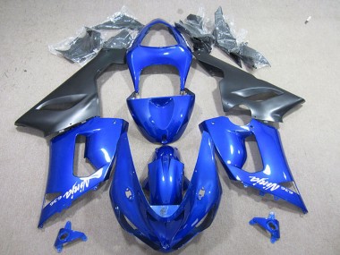 Comprare Carena Moto Kawasaki ZX6R 2005-2006 - Blu Nero Opaco