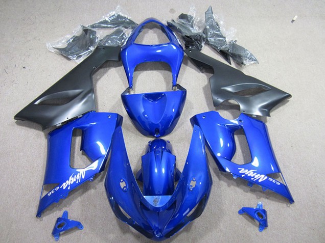 Comprare Carena Moto Kawasaki ZX6R 2005-2006 - Blu Nero Opaco