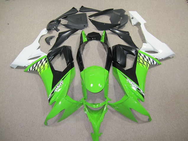 Comprare Kit Carena Moto Kawasaki ZX10R 2008-2010 - Bianco Verde Nero