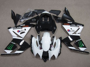 Comprare Carena Moto Kawasaki ZX10R 2004-2005 - Nero Bianco Mostro