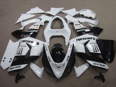 Comprare Carena Moto Kawasaki ZX10R 2006-2007 - Bianco Nero Lucido Elf Touch4 Mostro Energy