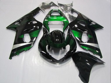 Comprare Carena Moto Suzuki GSXR 600 2001-2003 - Nero Lucido Verde
