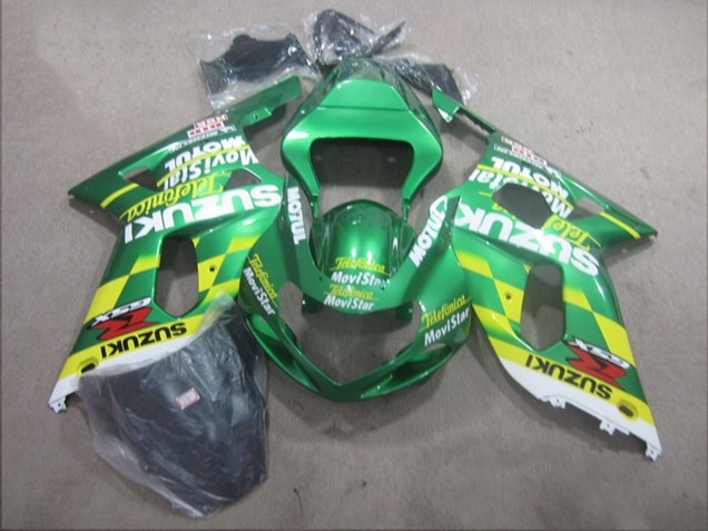 Comprare Carena Moto Suzuki GSXR 600 2001-2003 - Verde Giallo Telefumica MoviStar
