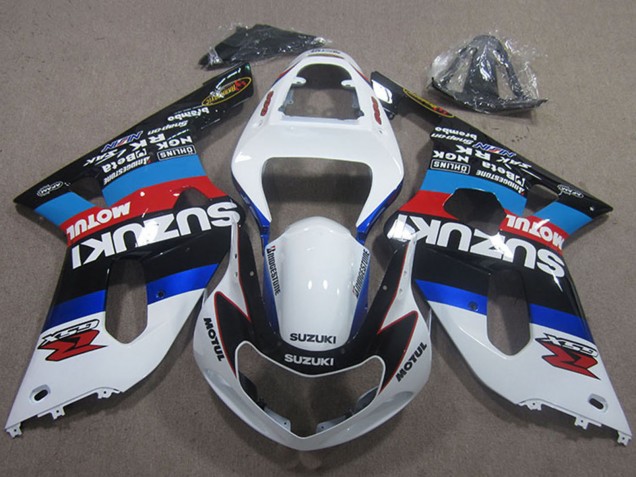 Comprare Carena Moto Suzuki GSXR 600 2001-2003 - Bianco Blu Rosso Nero Motul