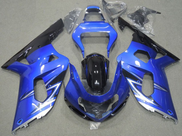 Comprare Carena Moto Suzuki GSXR 600 2001-2003 - Blu Bianco Nero Lucido