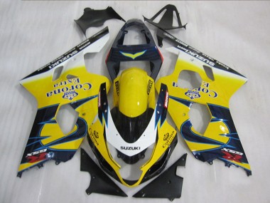 Comprare Carena Moto Suzuki GSXR 600 2004-2005 - Giallo Bianco Blu Corona Extra