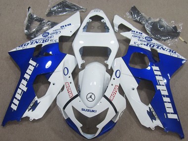 Comprare Carena Moto Suzuki GSXR 600 2004-2005 - Bianco Blu Jordan Motul