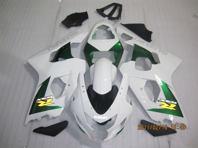 Comprare Carena Moto Suzuki GSXR 600 2004-2005 - Bianco Verde Giallo Nero