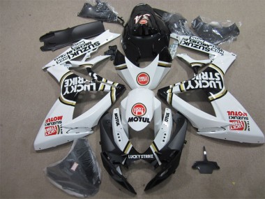 Comprare Carena Moto Suzuki GSXR 600 2006-2007 - Bianco Nero Rosso Lucky Strike Motul