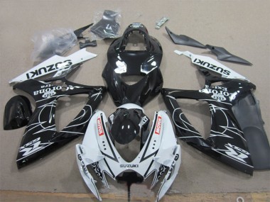 Comprare Carena Moto Suzuki GSXR 600 2006-2007 - Bianco Nero Corona Extra Motul