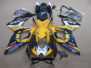 Comprare Carena Moto Suzuki GSXR 600 2008-2010 - Bianco Giallo Blu Alstare Corona Extra