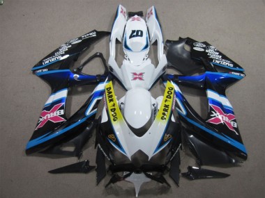 Comprare Carena Moto Suzuki GSXR 600 2008-2010 - Bianco Blu Nero Giallo Dark Dog Rosa X