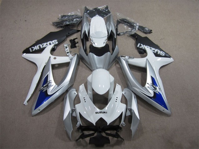 Comprare Carena Moto Suzuki GSXR 600 2008-2010 - Argento Bianco Blu Nero