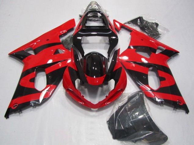 Comprare Carena Moto Suzuki GSXR 750 2001-2003 - Rosso Nero Lucido